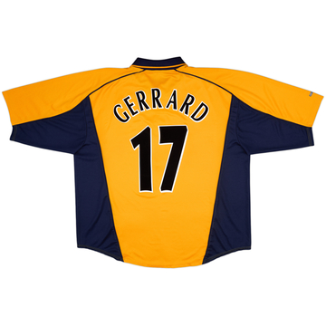 2000-02 Liverpool Away Shirt Gerrard #17 - 8/10 - (3XL)