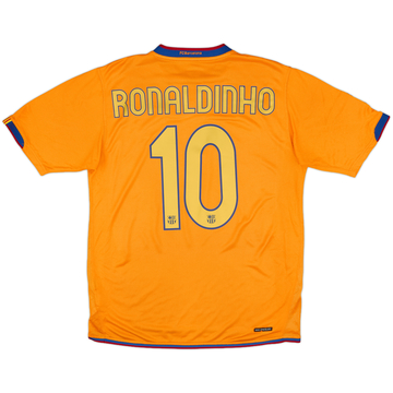2006-08 Barcelona Away Shirt Ronaldinho #10 - 8/10 - (M)