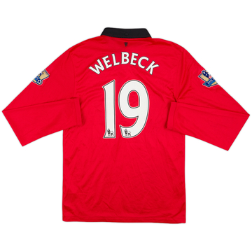 2013-14 Manchester United Home L/S Shirt Welbeck #19 - 8/10 - (S)