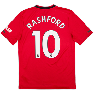 2019-20 Manchester United Home Shirt Rashford #10 - 7/10 - (XL.Boys)