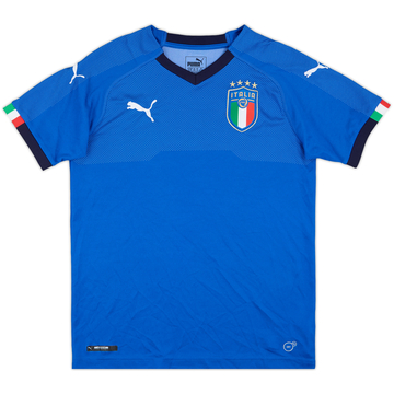 2018-19 Italy Home Shirt - 10/10 - (L.Boys)