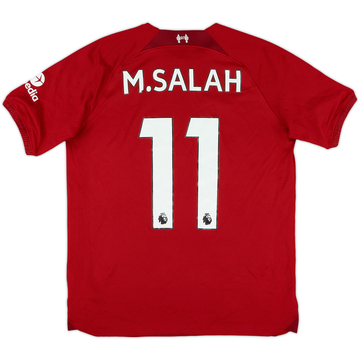 2022-23 Liverpool Home Shirt M.Salah #11 - 5/10 - (XL.Boys)