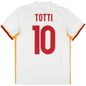 2015-16 Roma Away Shirt Totti #10 - 7/10 - (M)