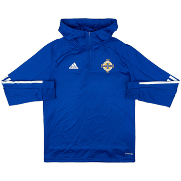2019-20 Northern Ireland adidas 1/4 Zip Hooded Drill Top - 9/10 - (M.Boys)