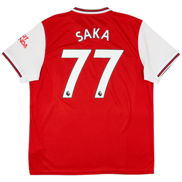 2019-20 Arsenal Home Shirt Saka #77 - 6/10 - (XL)