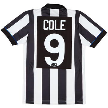 1993-95 Newcastle Home Shirt Cole #9 - 7/10 - (S)