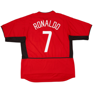 2002-04 Manchester United Home Shirt Ronaldo #7 - 6/10 - (XXL)