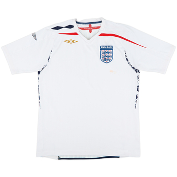 2007-09 England Home Shirt - 4/10 - (L)