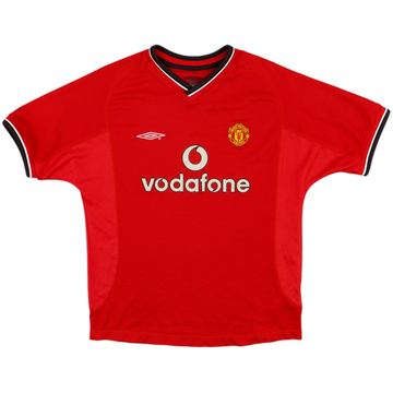 2000-02 Manchester United Home Shirt - 8/10 - (M.Boys)