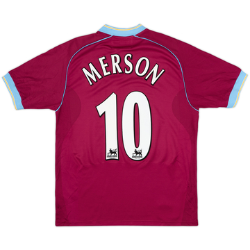 2001-02 Aston Villa Home Shirt Merson #10 - 8/10 - (M)