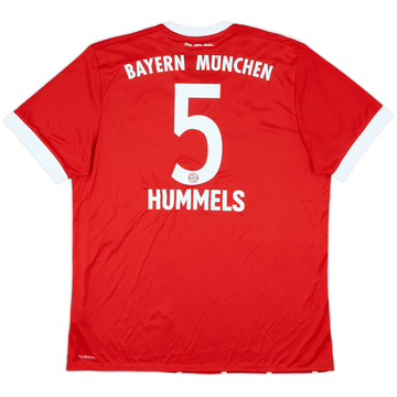 2017-18 Bayern Munich Home Shirt Hummels #5 (XL)