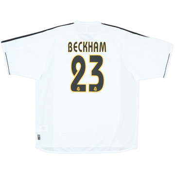 2003-04 Real Madrid Home Shirt Beckham #23 (XL)