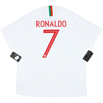 2018-19 Portugal Authentic Away Shirt Ronaldo #7 (XXL)