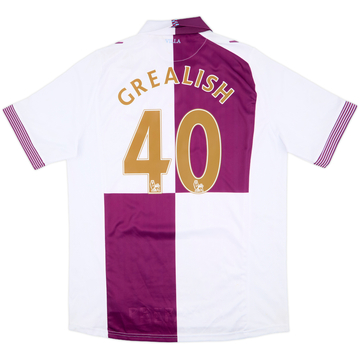 2013-14 Aston Villa Away Shirt Grealish #40 (XL)
