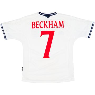 1999-01 Inglaterra Camiseta Local Beckham #7 - 8/10 - (Y)