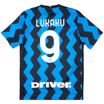 2020-21 Inter Milan Home Shirt Lukaku #9 - 9/10 - (M)