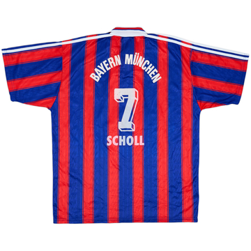 1995-97 Bayern Munich Home Shirt Scholl #7 - 6/10 - (XL)