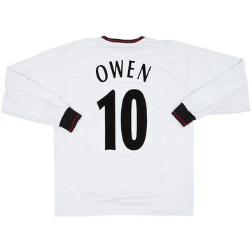 2003-04 Liverpool Away L/S Shirt Owen #10 - 6/10 - (L)