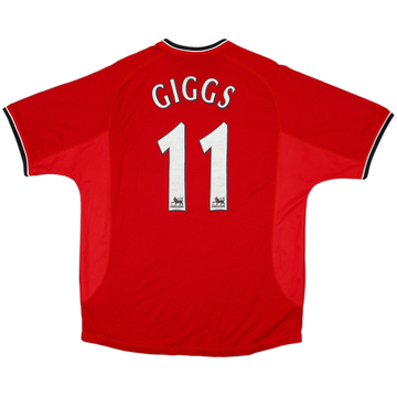 2000-02 Manchester United Home Shirt Giggs #11 - 6/10 - (L)