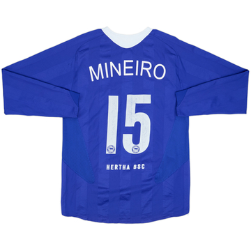 2005-07 Hertha Berlin Player Issue Home L/S Shirt Mineiro #15 - 5/10 - (L)