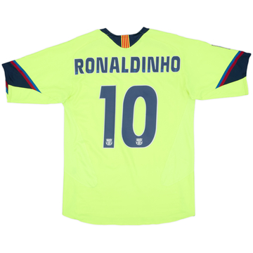2005-06 Barcelona Away Shirt Ronaldinho #10 - 8/10 - (M)