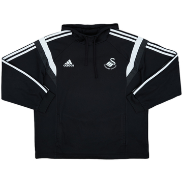 2014-15 Swansea adidas Hooded Sweat Top - 8/10 - (XL)