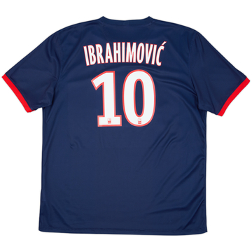 2013-14 Paris Saint-Germain Home Shirt Ibrahimovic #10 - 8/10 - (XL)