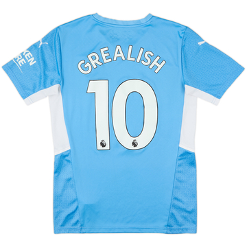 2021-22 Manchester City Home Shirt Grealish #10 - 7/10 - (S)