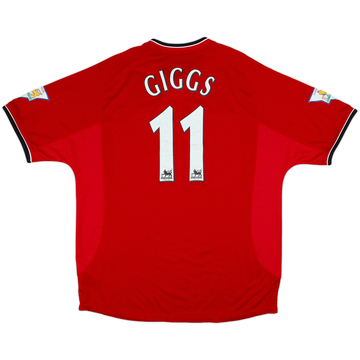 2000-02 Manchester United Home Shirt Giggs #11 - 7/10 - (XL)