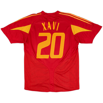 2004-06 Spain Home Shirt Xavi #20 - 7/10 - (XL)