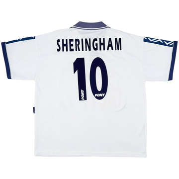 1995-97 Tottenham Home Shirt Sheringham #10 - 8/10 - (XL)