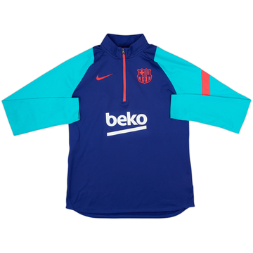 2021-22 Barcelona Nike 1/4 Zip Training Top - 8/10 - (M)