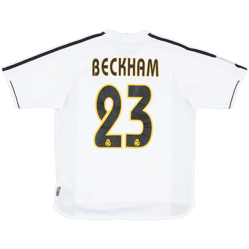 2003-04 Real Madrid Home Shirt Beckham #23 - 5/10 - (XL.Boys)