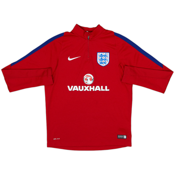 2016-17 England Nike 1/4 Zip Training Top - 8/10 - (L.Boys)