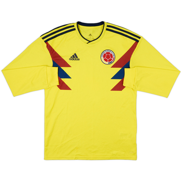 2018-19 Colombia Home L/S Shirt - 9/10 - (S)