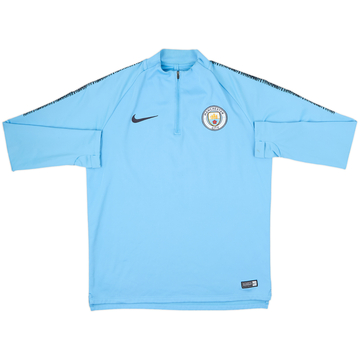 2017-18 Manchester City Nike 1/4 Zip Drill Top - 7/10 - (L)