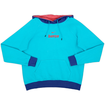2021-22 Barcelona Nike Hooded Sweat Top - 7/10 - (M)