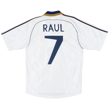 1998-00 Real Madrid Home Shirt Raul #7 - 7/10 - (M)