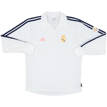 2001 Real Madrid Home L/S Shirt - 5/10 - (S)