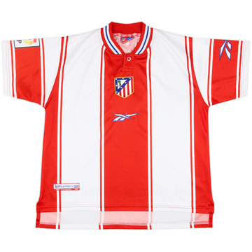1999-00 Atletico Madrid Home Shirt - 6/10 - (S)