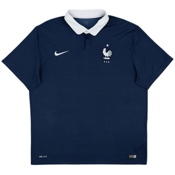 2014-15 France Home Shirt - 8/10 - (XL)