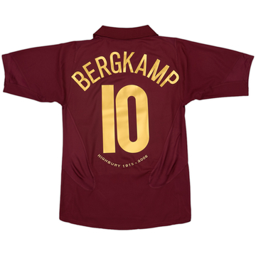 2005-06 Arsenal Home Shirt Bergkamp #10 - 7/10 - (S)
