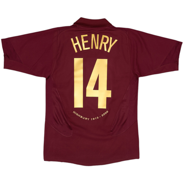 2005-06 Arsenal Home Shirt Henry #14 - 6/10 - (S)