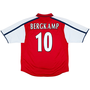 2000-02 Arsenal Home Shirt Bergkamp #10 - 7/10 - (XL)