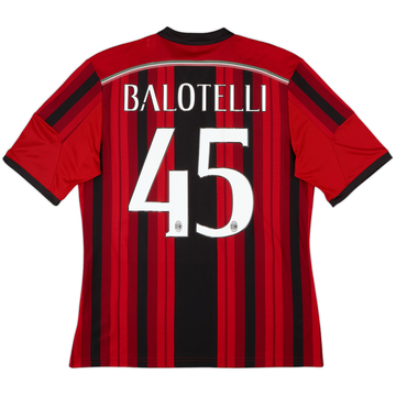 2014-15 AC Milan Home Shirt Balotelli #45 - 10/10 - (L)