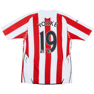 2007-08 Sunderland Home Shirt Yorke #19 - 8/10 - (M)
