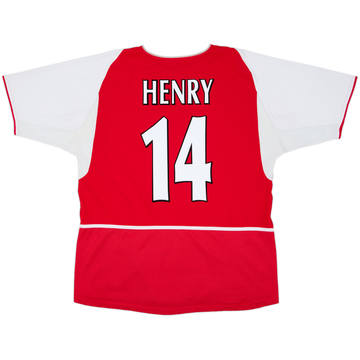 2002-04 Arsenal Home Shirt Henry #14 - 7/10 - (L)
