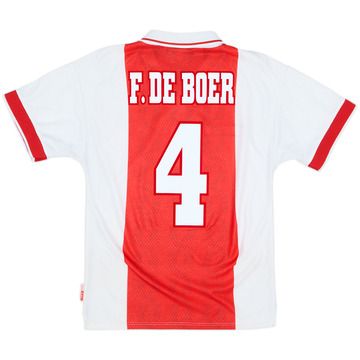 1998-99 Ajax Home Shirt F.De Boer #4 - 6/10 - (Y)