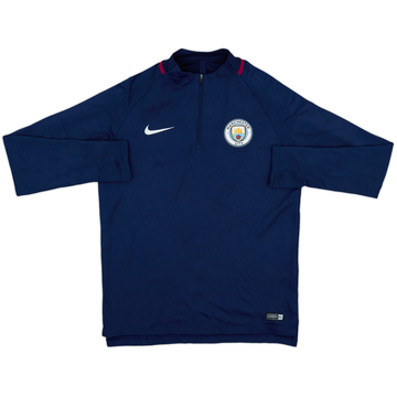 2017-18 Manchester City Nike 1/4 Zip Drill Top - 8/10 - (M)