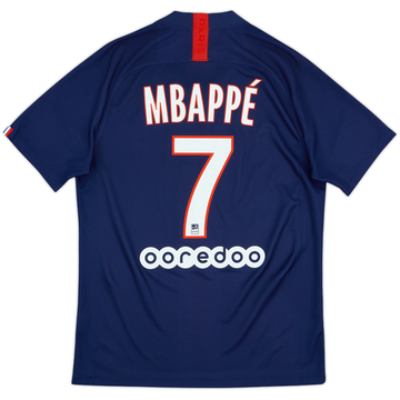 2019-20 Paris Saint-Germain Home Shirt Mbappe #7 - 8/10 - (M)
